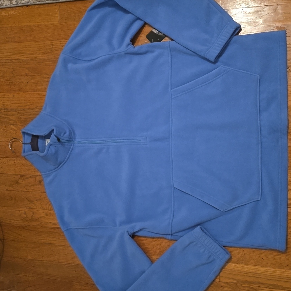 XERSION BRAND MEN'S BIG AND TALL BLUE PULLOVER QUARTER ZIP FLEECE SIZE XLT